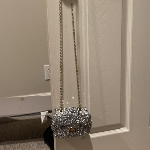 Milk and soda -  girls silver sequin handbag - Picture 2 of 6